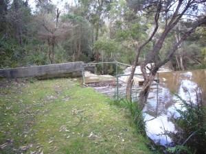 Brid River weir, Bridport Tasmania