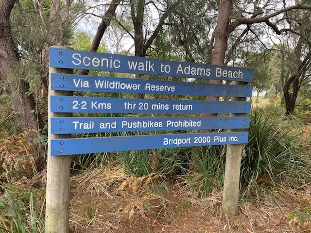 Wildflower Reserve signage